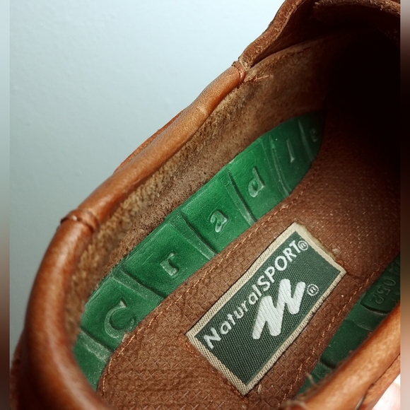 Natural Sport 6.5M Caramel 3 Eye Boat Shoes Endlessly Wearable Versatile Ugly - Picture 9 of 9